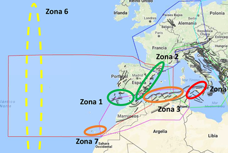 Study of hazard levels in relation to tsunamis along the Spanish coastline