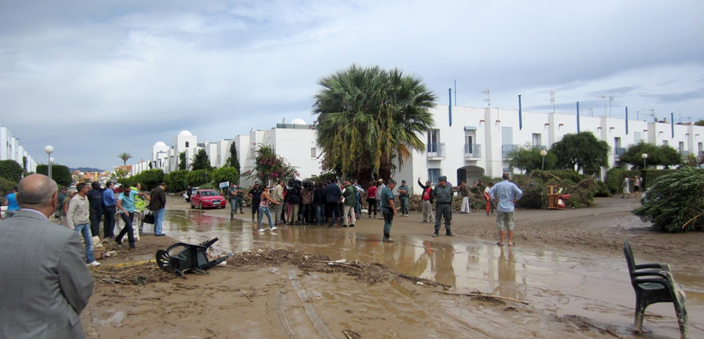 Figure 4. Flooded zone in Vera-Playa. Source: CCS.