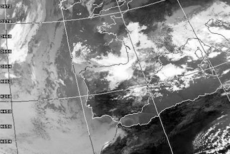 Campos de presin en superficie y de geopotencial en 850, 700 y 500 hPa a las 12 h del 26 de agosto de 1983