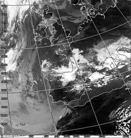  Figura 1. Imagen de satélite del 26 de agosto de 1983.  Fuente: Universidad de Dundee.